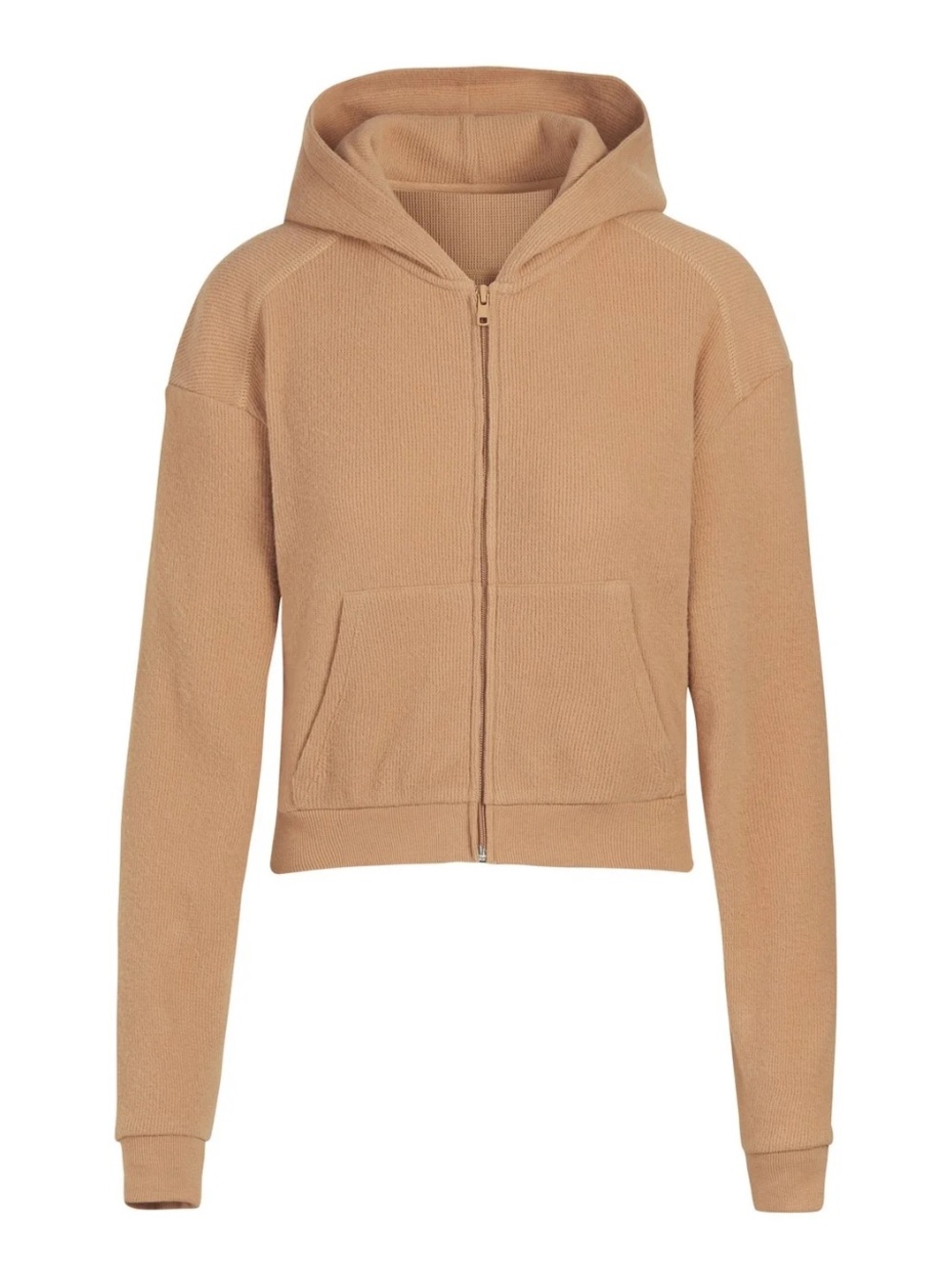 SKIMS Tan Waffle Lounge Hoodie